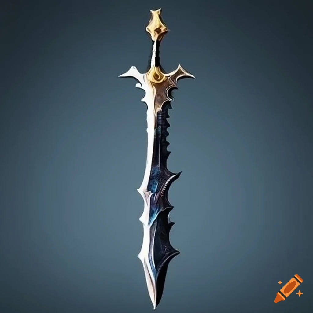 Detailed fantasy sword on Craiyon