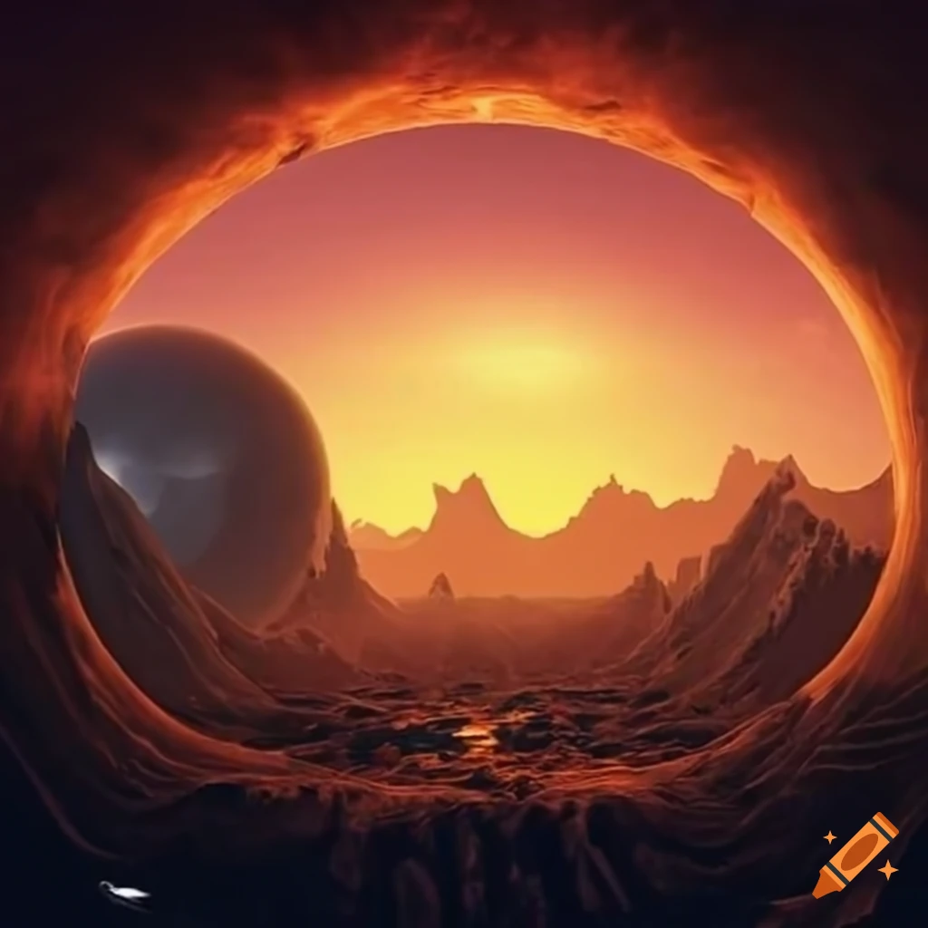 Beautiful view of an alien world