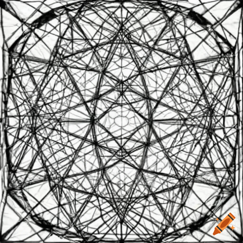 Artistic representation of the fourth dimension on Craiyon