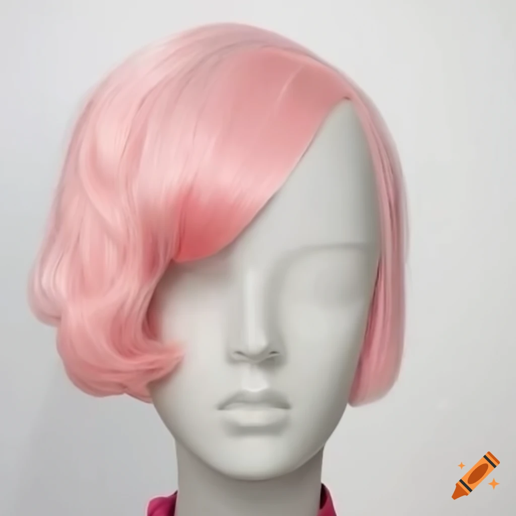 Steven Universe pearl wig on a mannequin
