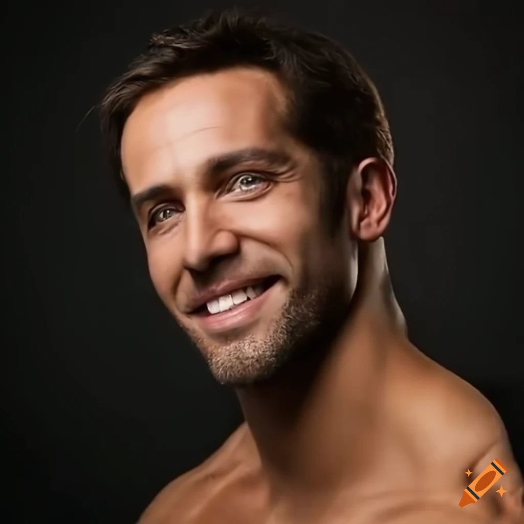 Friendly and rugged-looking man with a warm smile