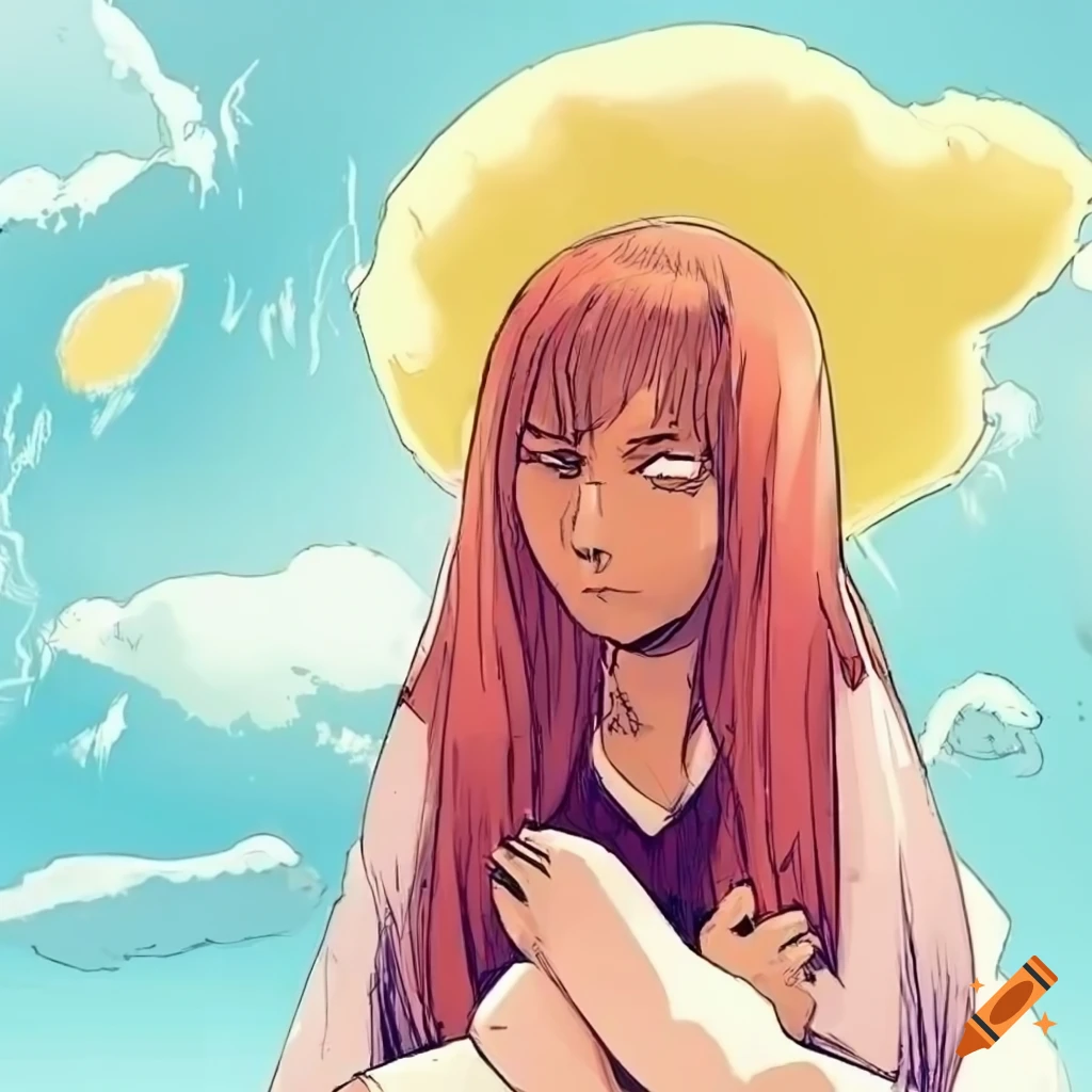 Two people having a conversation about the weather in a comic