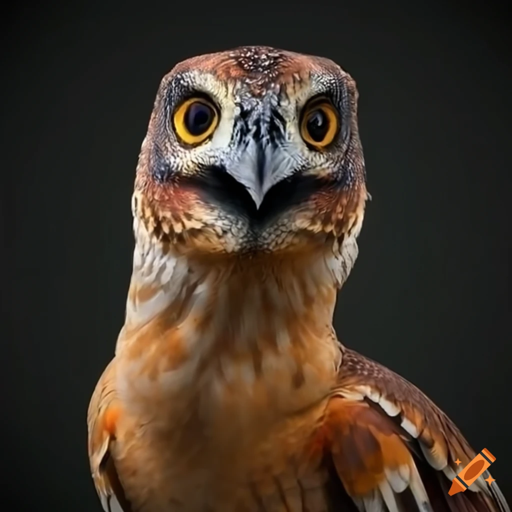Feathered Utahraptor with owl-like colors