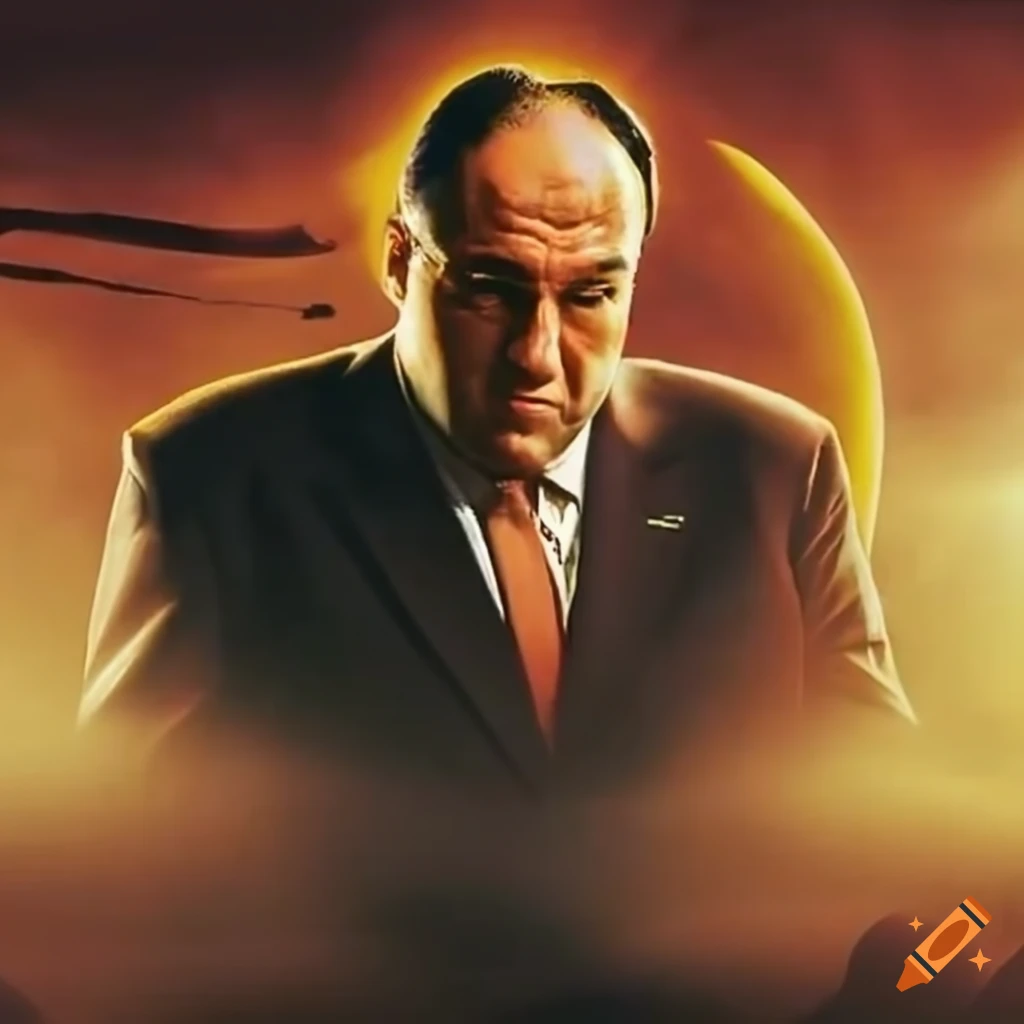 Sopranos wrestling with the sun on Craiyon