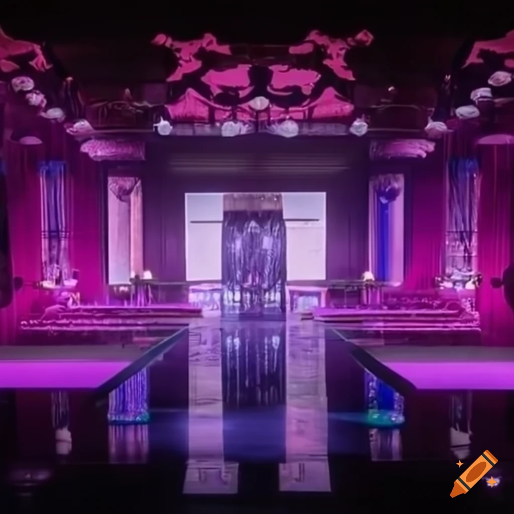 Werk room from rupaul's drag race in a colorful setting on Craiyon