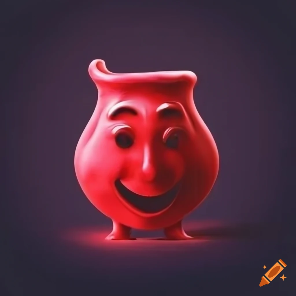 Koolaid logo in high definition with maple lighting on a black