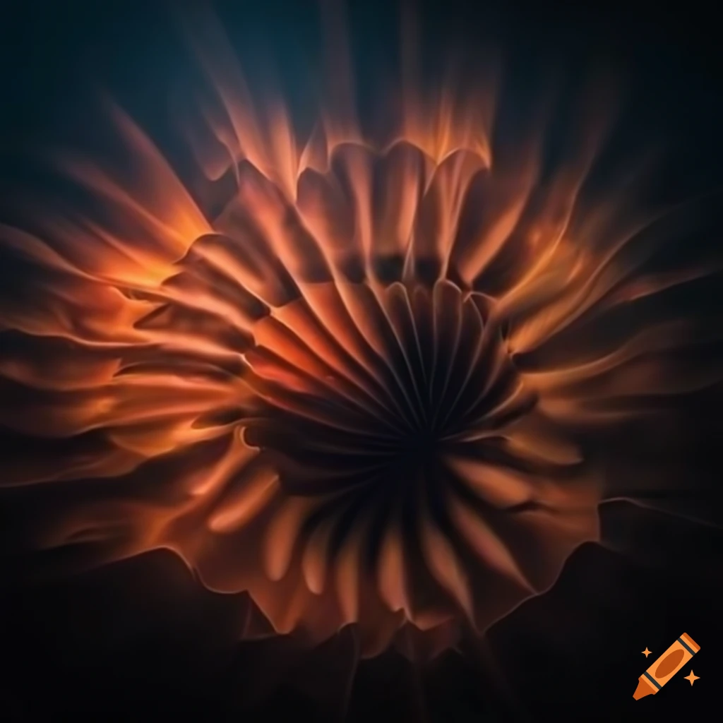 Intricate high definition artwork with maple lighting on a black