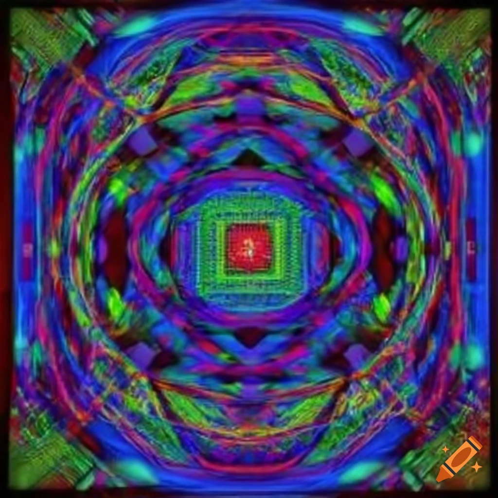 Abstract representation of the fourth dimension on Craiyon