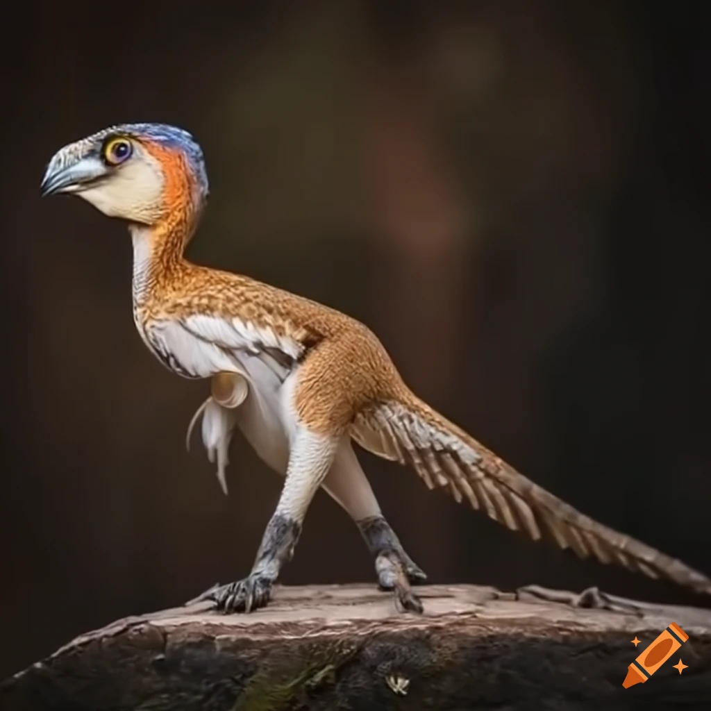 Feathered Utahraptor with owl-like colors