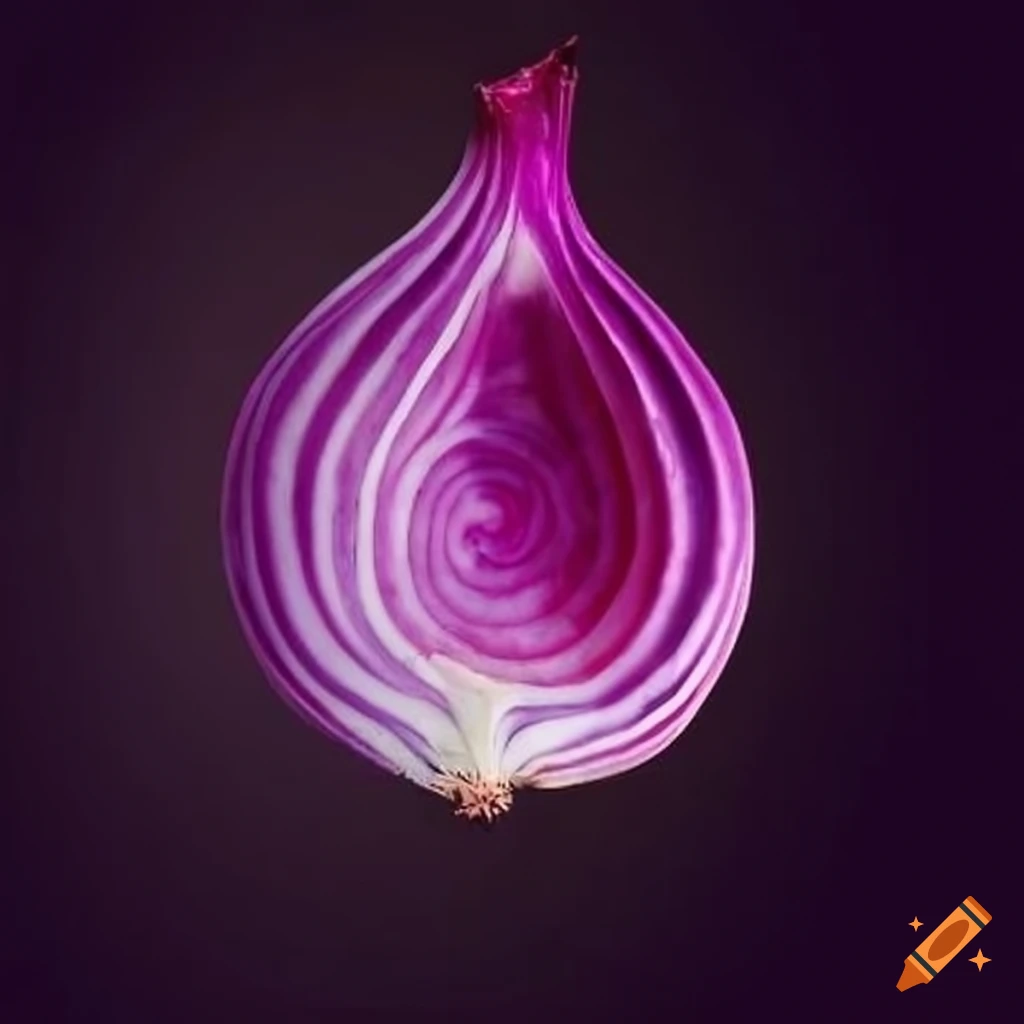 Abstract slice of an onion on Craiyon