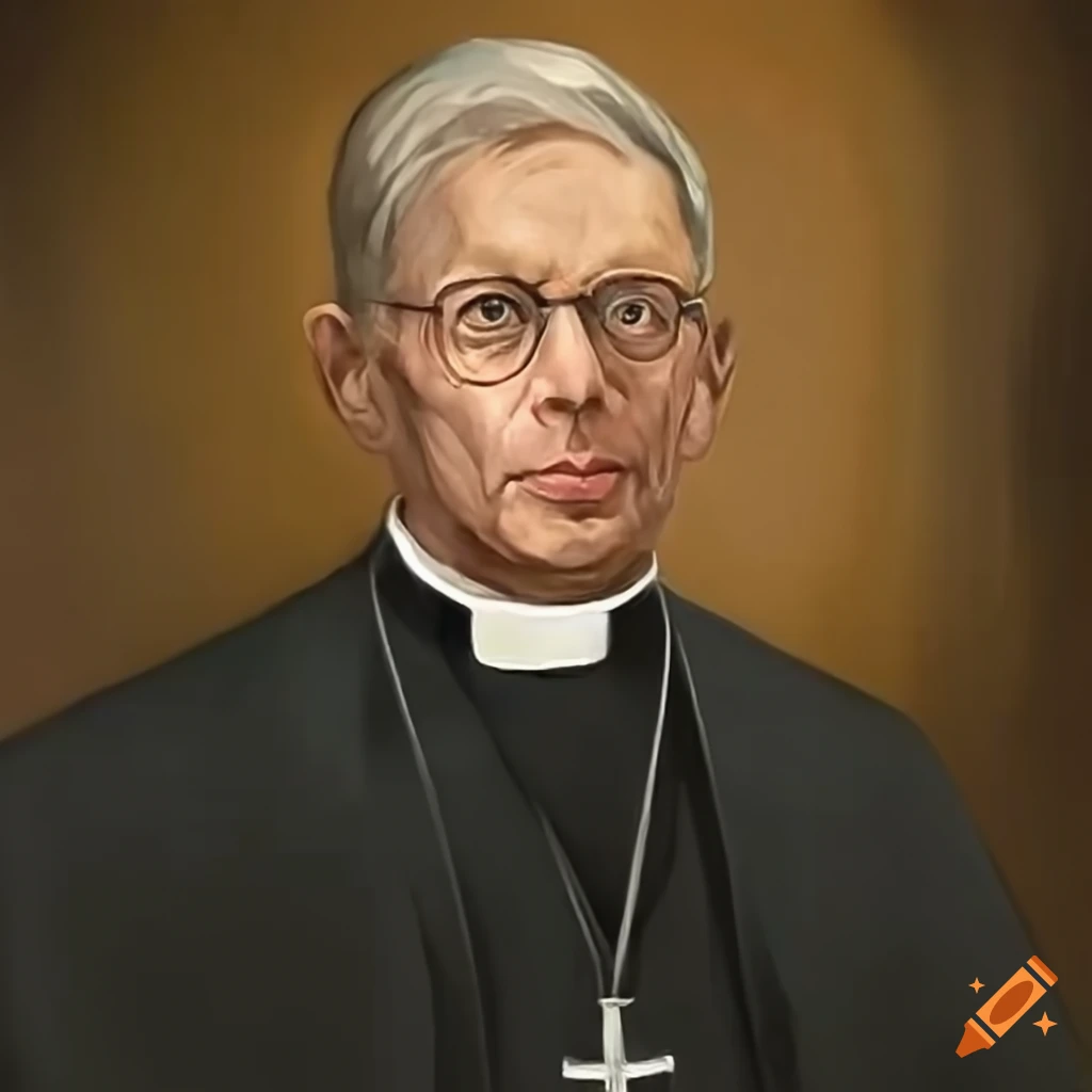 Portrait of a male clergy member on Craiyon