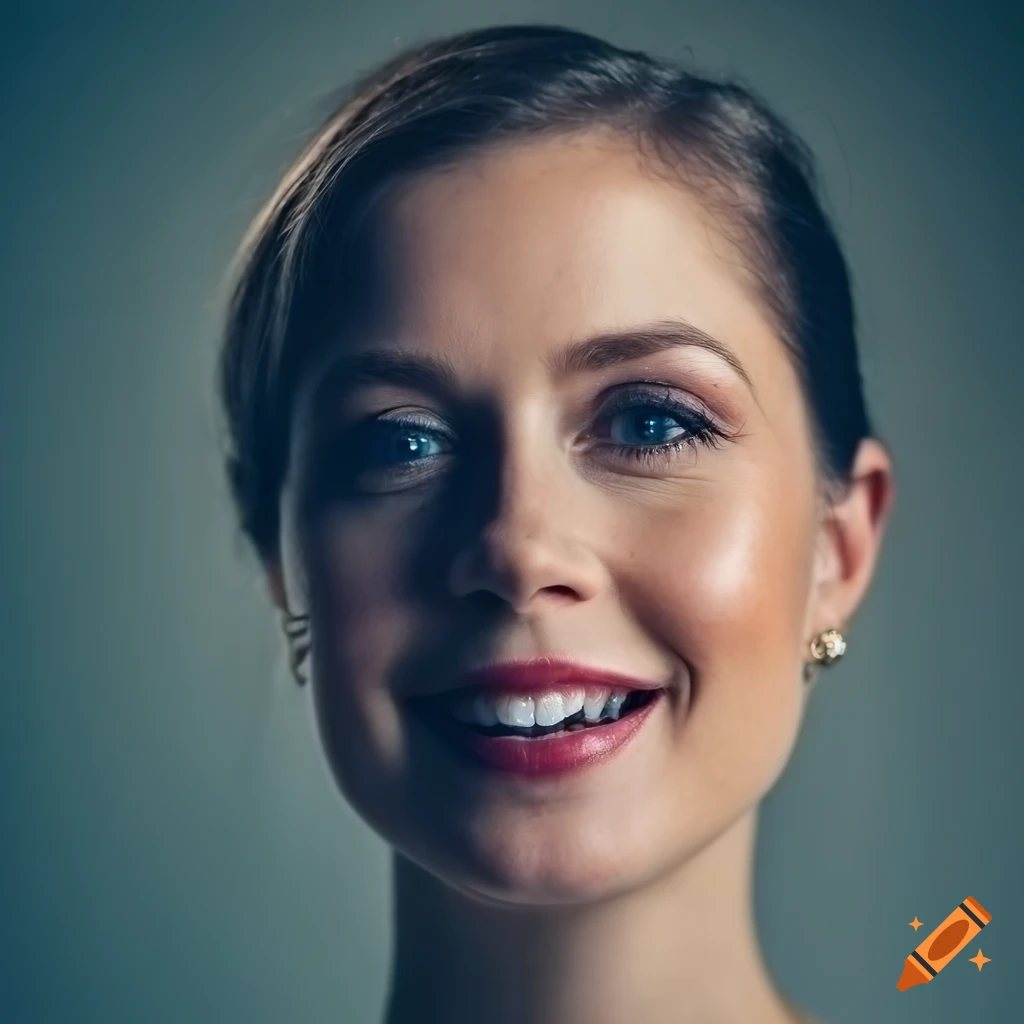 Closeup studio shot emphasizing detailed skin and hair texture on Craiyon