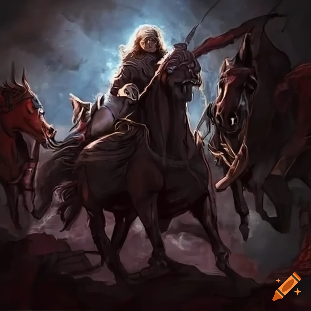 Four horsemen of the apocalypse on Craiyon