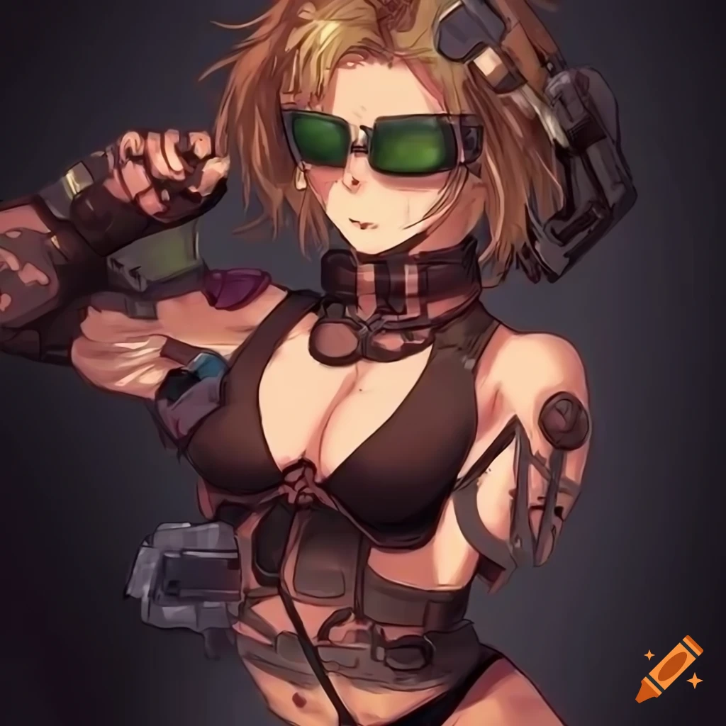 Anime Art, Gifted mechanic prodigy, spiky blonde hair and steampunk  goggles, in a buzzing workshop filled with machiner - Image Chest - Free  Image Hosting And Sharing Made Easy