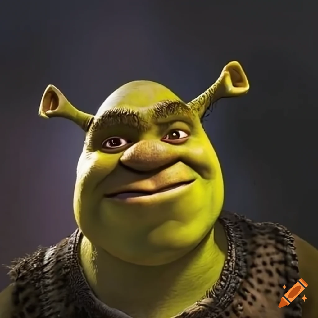 Shrek character in a fantasy setting on Craiyon