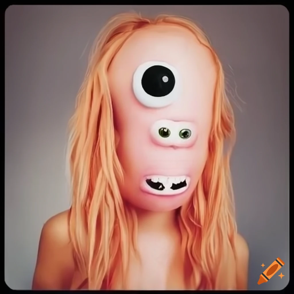 Cartoon noodle realistic monster on Craiyon