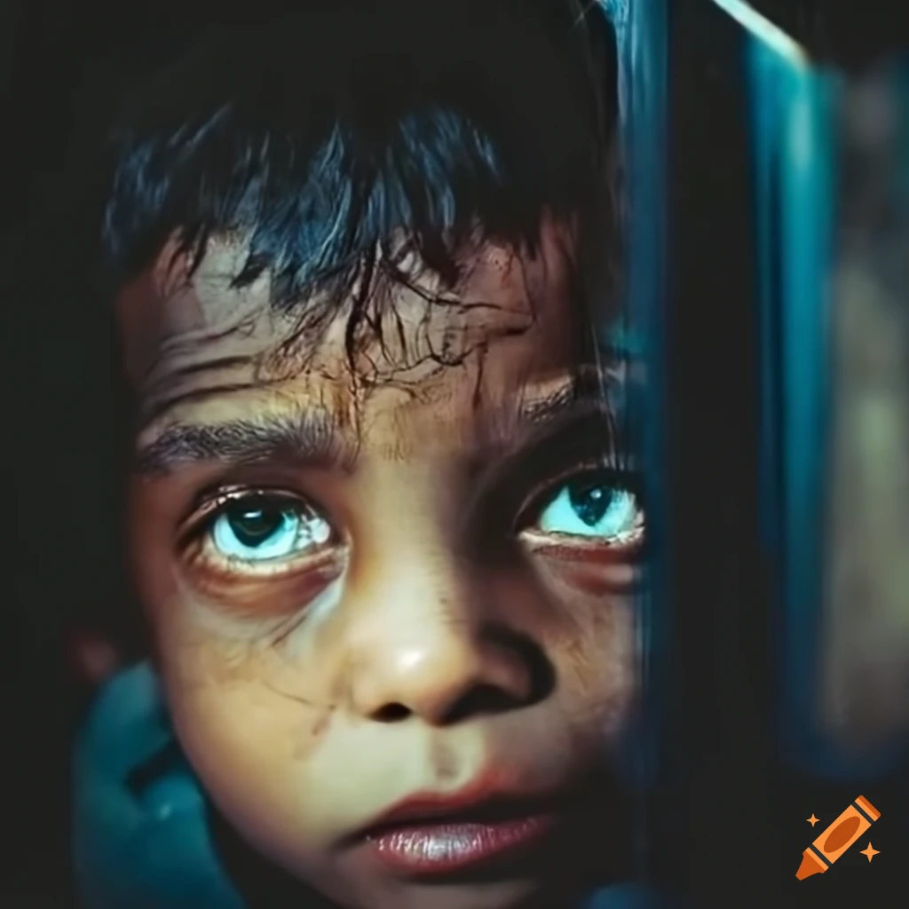 Curious boy looking through the window