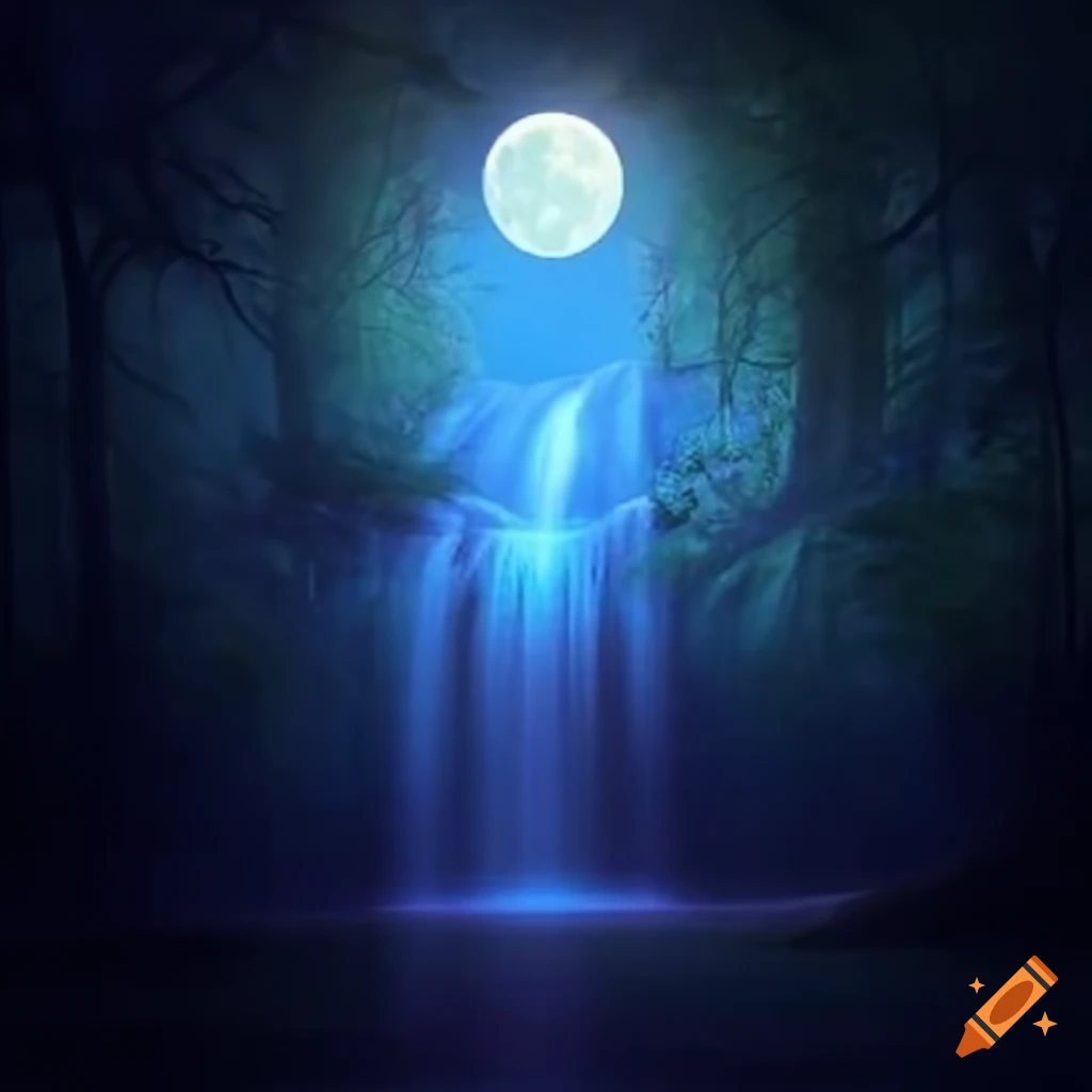 Labrador with enchanting moonlight patterns and dynamic shadows
