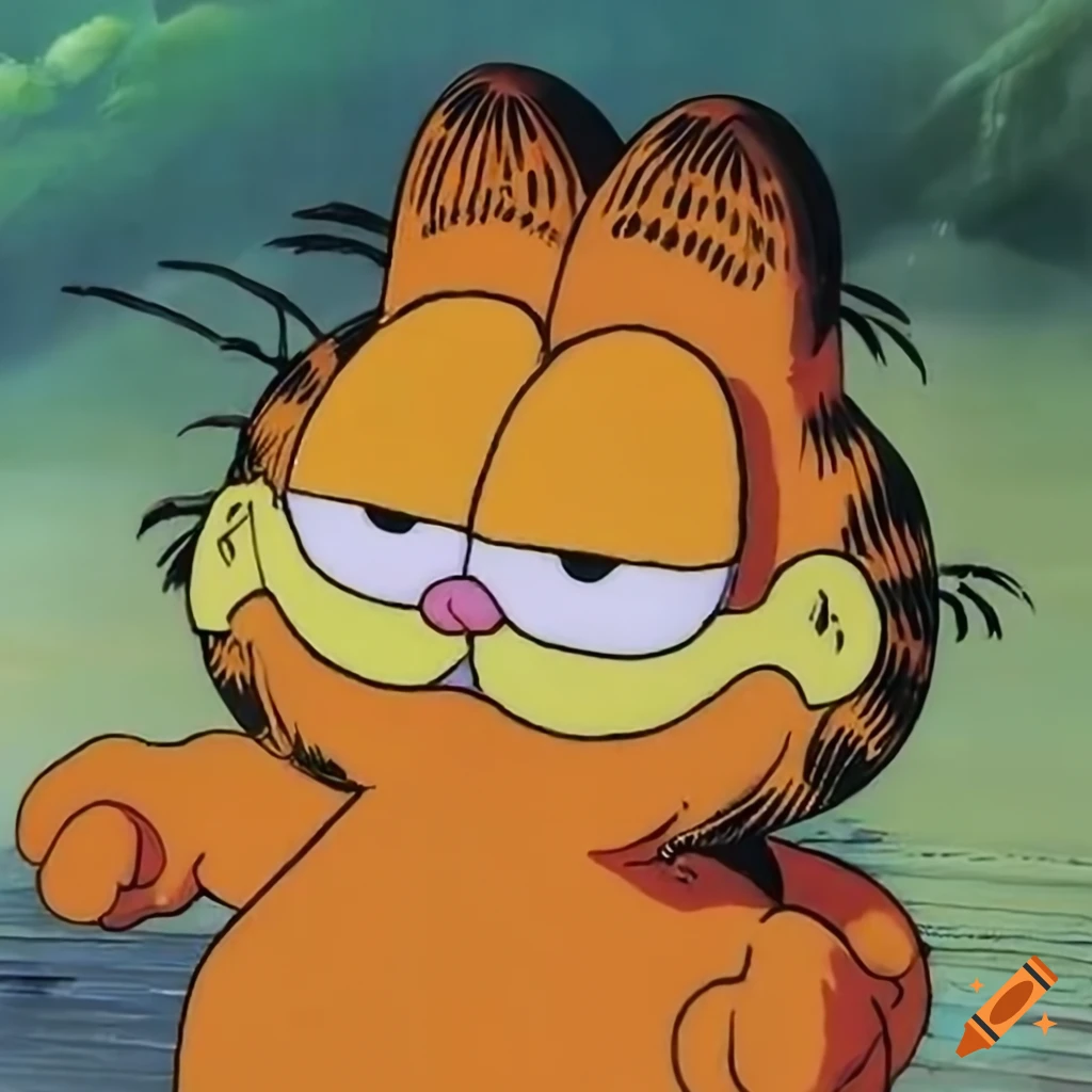 Garfield, cartoon, cat, happy, you, HD phone wallpaper | Peakpx