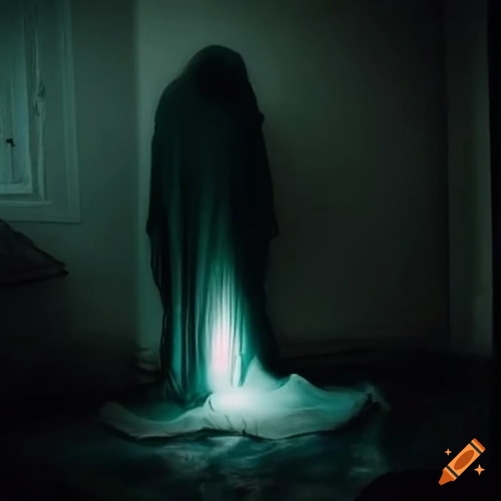 Paranormal ghost boy haunting an old house