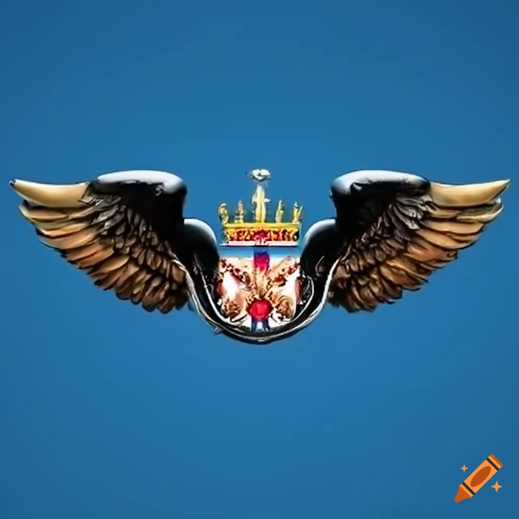 Customized Royal Air Force style wings with initials ESFTS