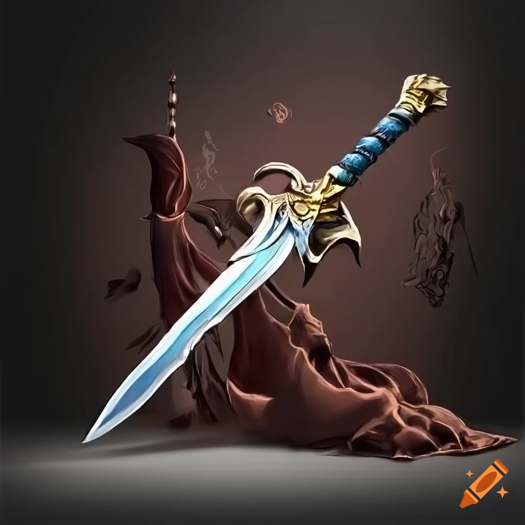 Fantasy sword on Craiyon