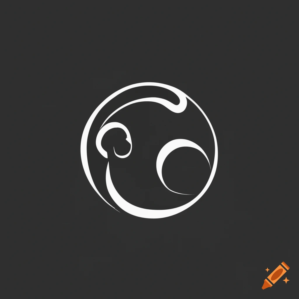 Simple minimalist black and white brandable logo
