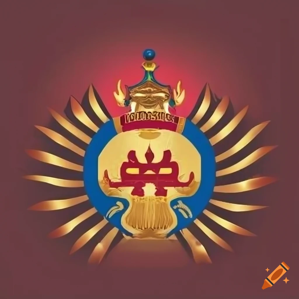 Regal Design Of A Sports Team Logo With Symbol Of Mongolian Emperors In regal-design-of-a-sports-team-logo-with-symbol-of-mongolian-emperors-in