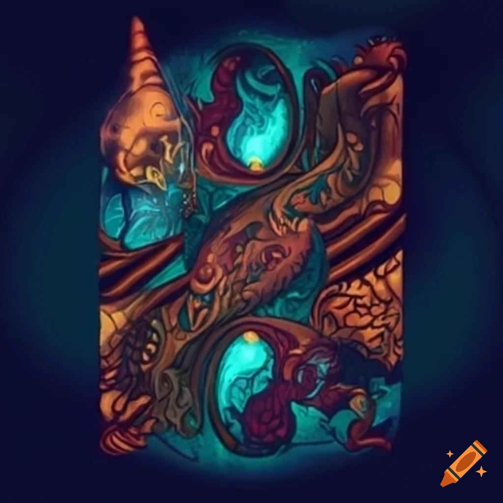 Fantasy artwork inspired by dragonlance novels on a deck of cards on ...