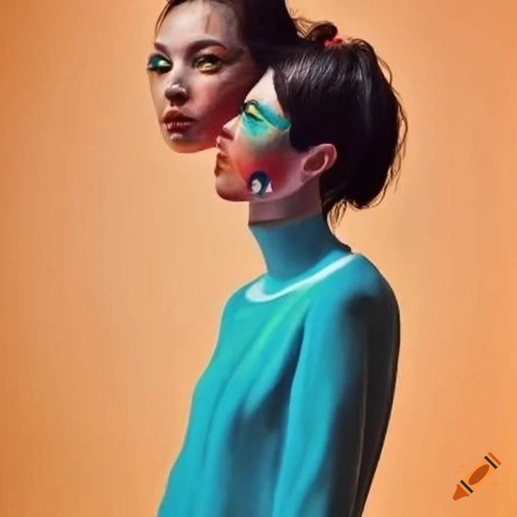 Naïve art style slip away across the universe on Craiyon