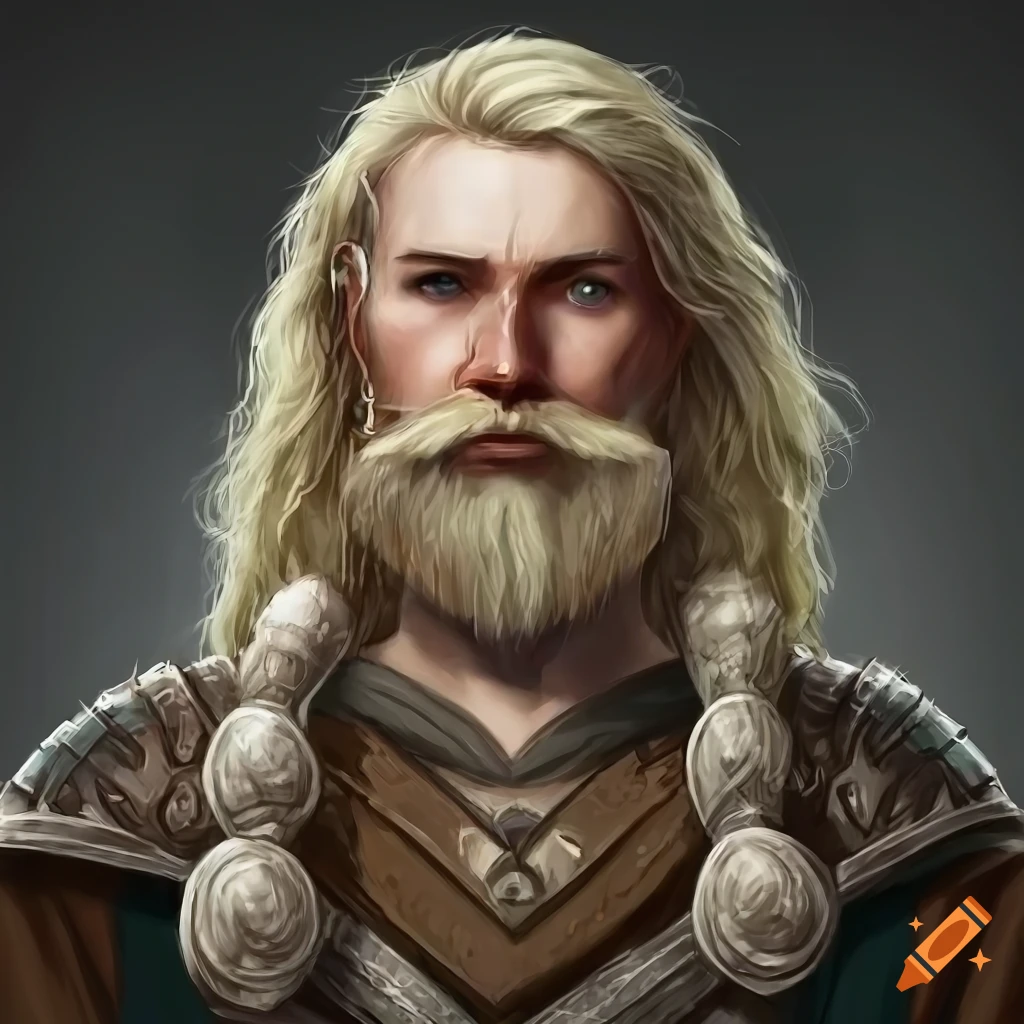 Pillars of eternity human male warrior character with viking and slavic ...