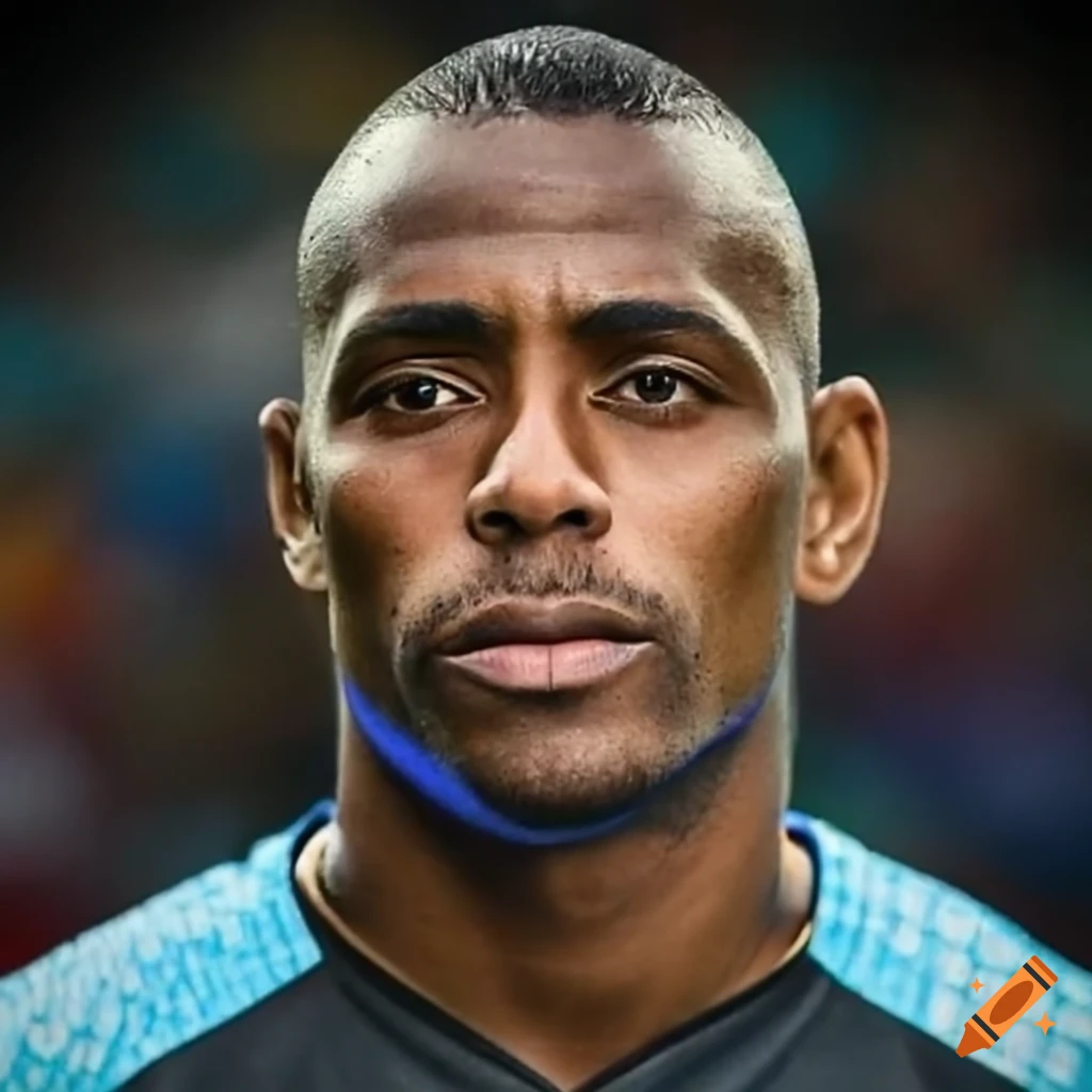 Brazilian football goalkeeper headshot