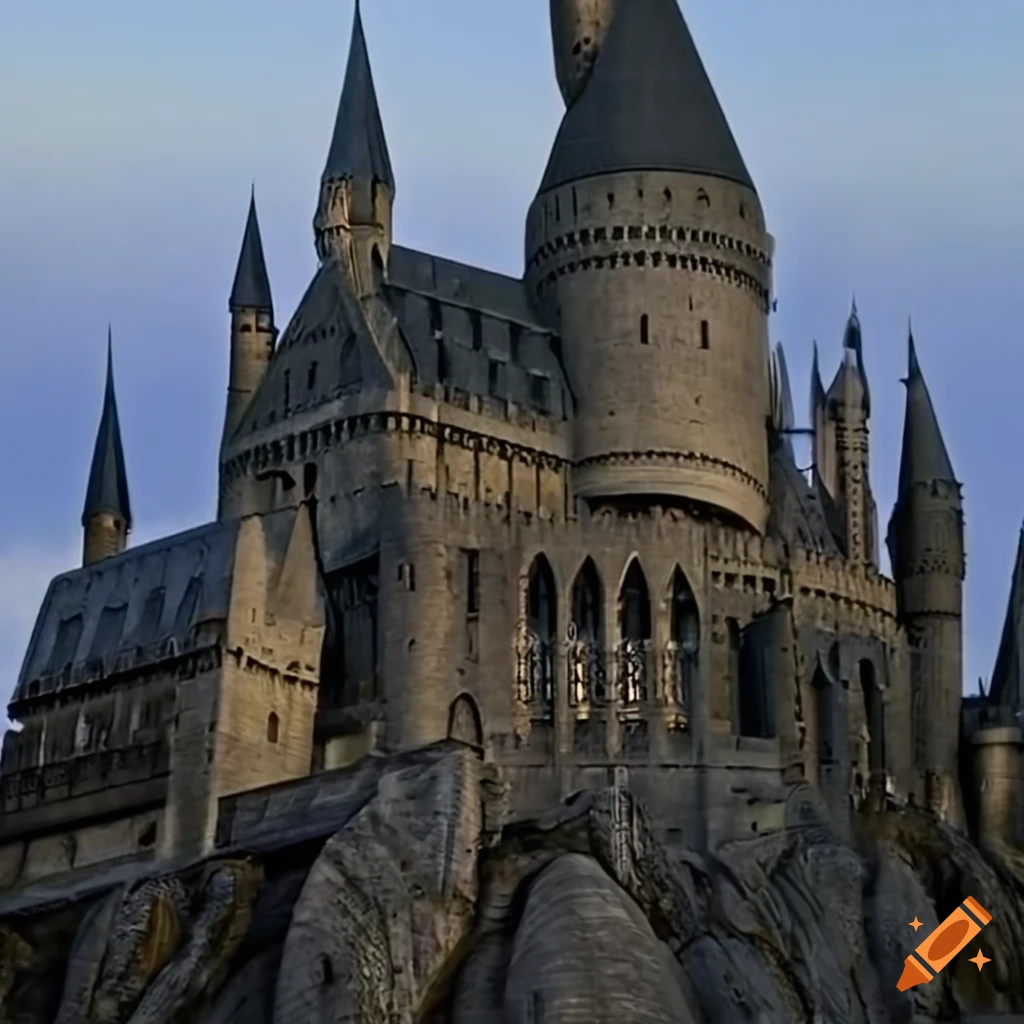 Hogwarts Castle, famous school of witchcraft and sorcery on Craiyon