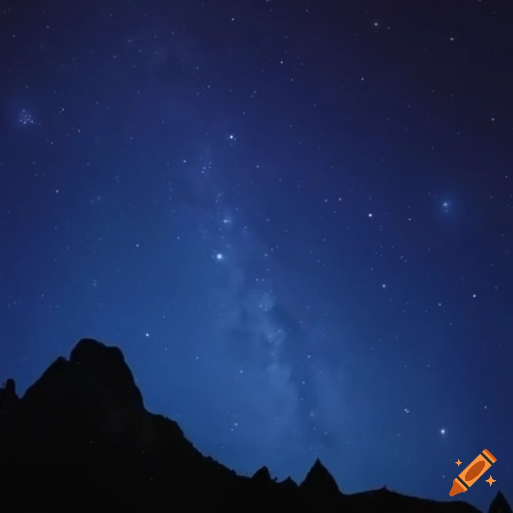 Night sky with Taurus constellation