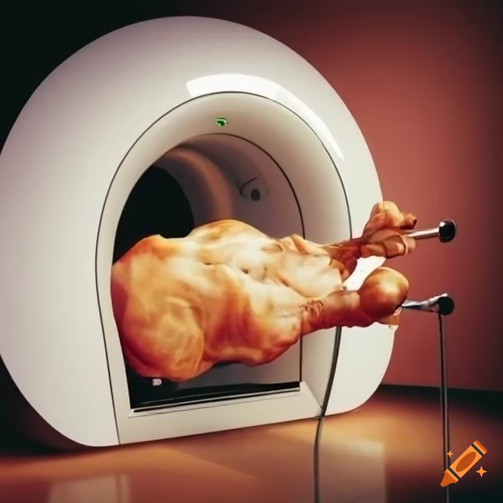 Rotisserie MRI machine