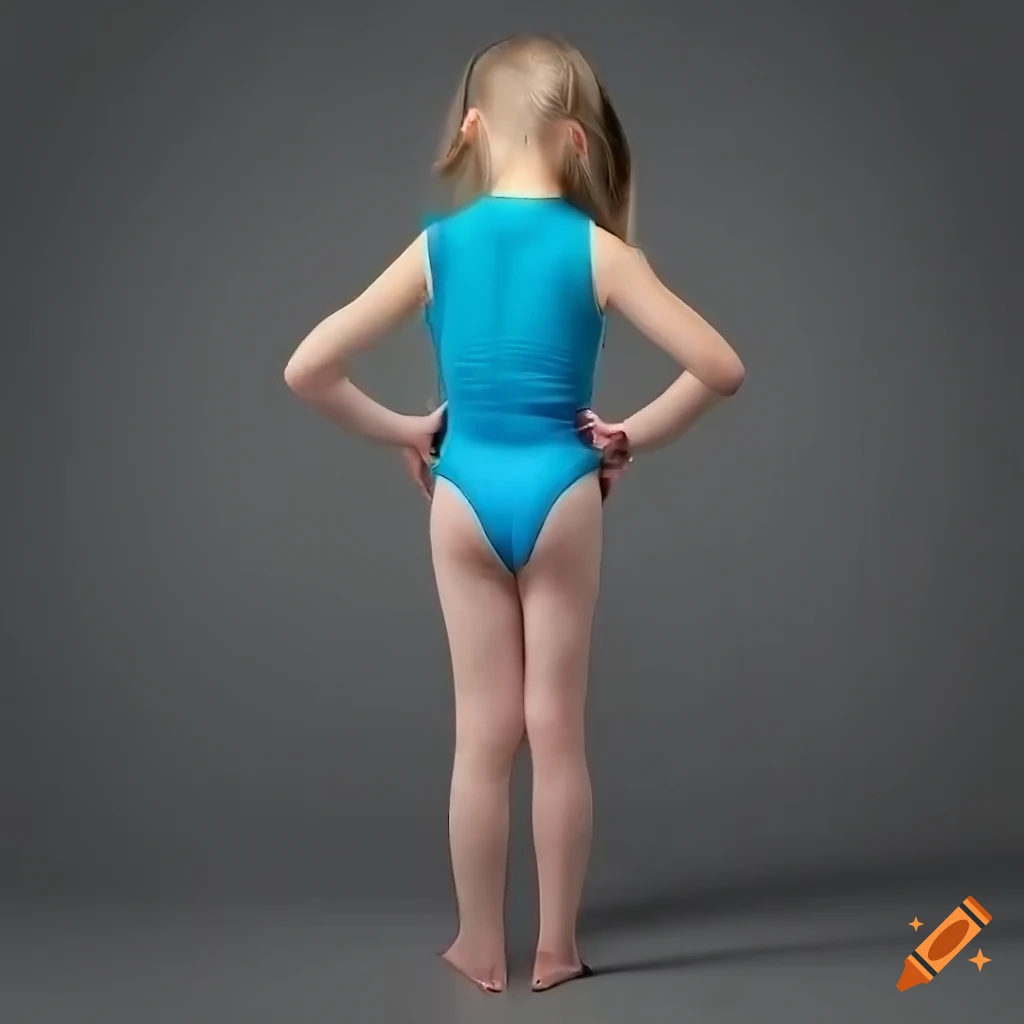 Girl in leotards seen from behind in high definition on Craiyon