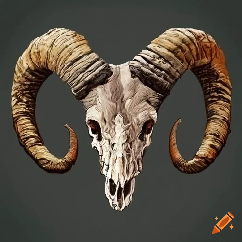 Ram skull patch