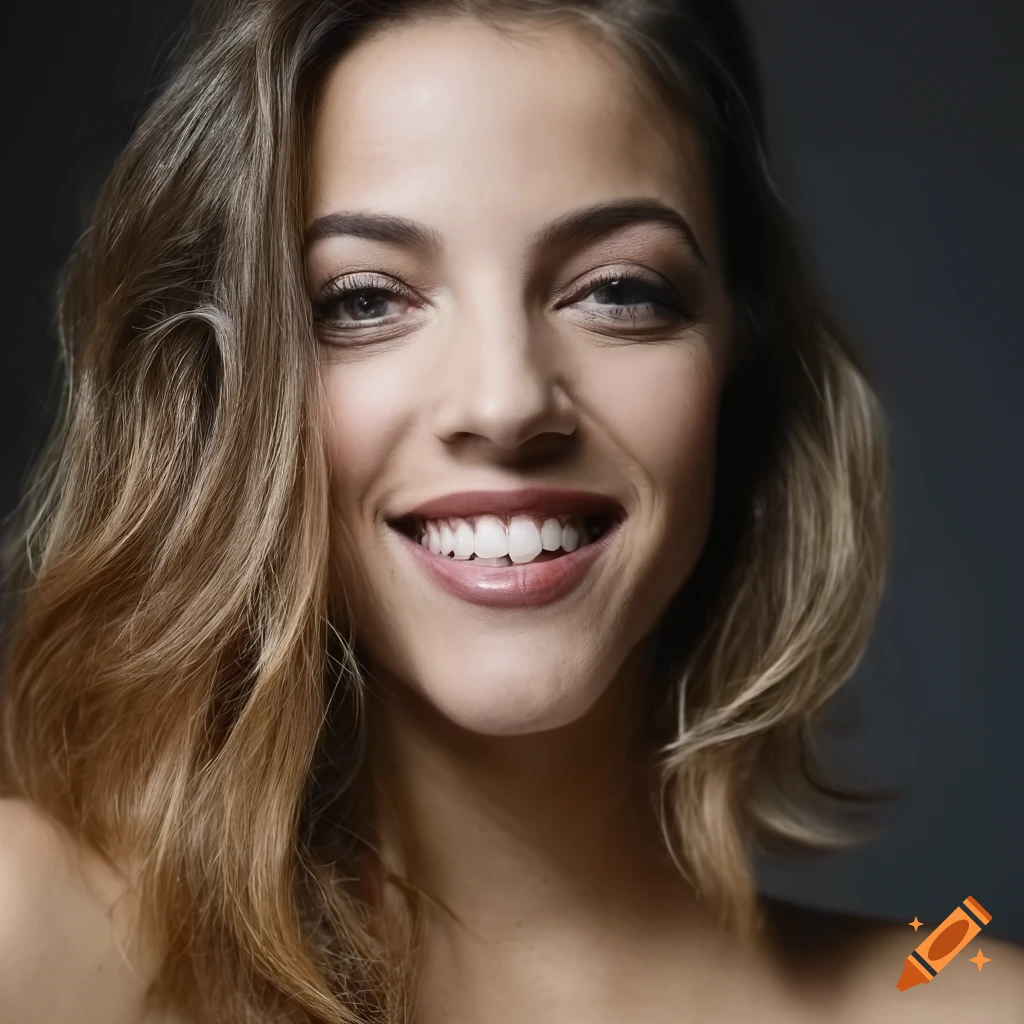 Closeup high definition studio shot of beautiful person with intricate