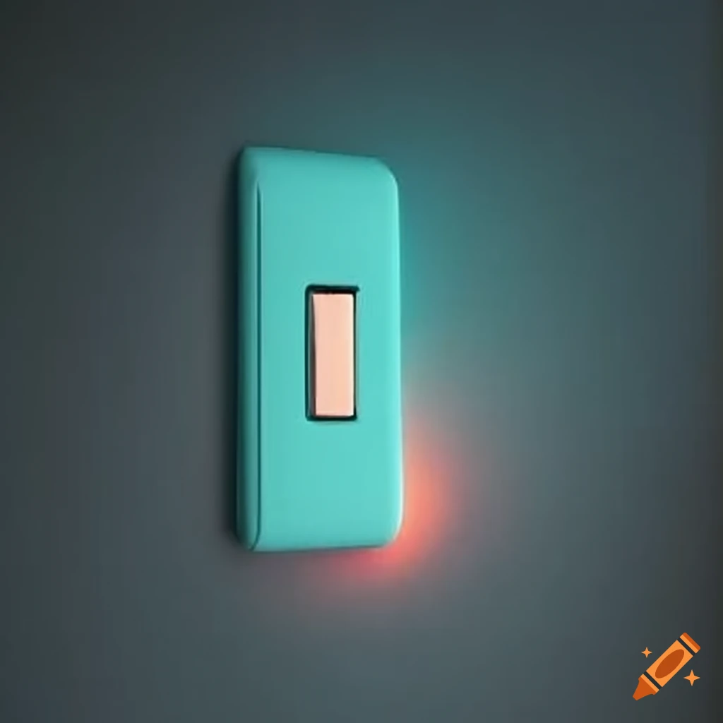 Light switch on the wall with a call for help