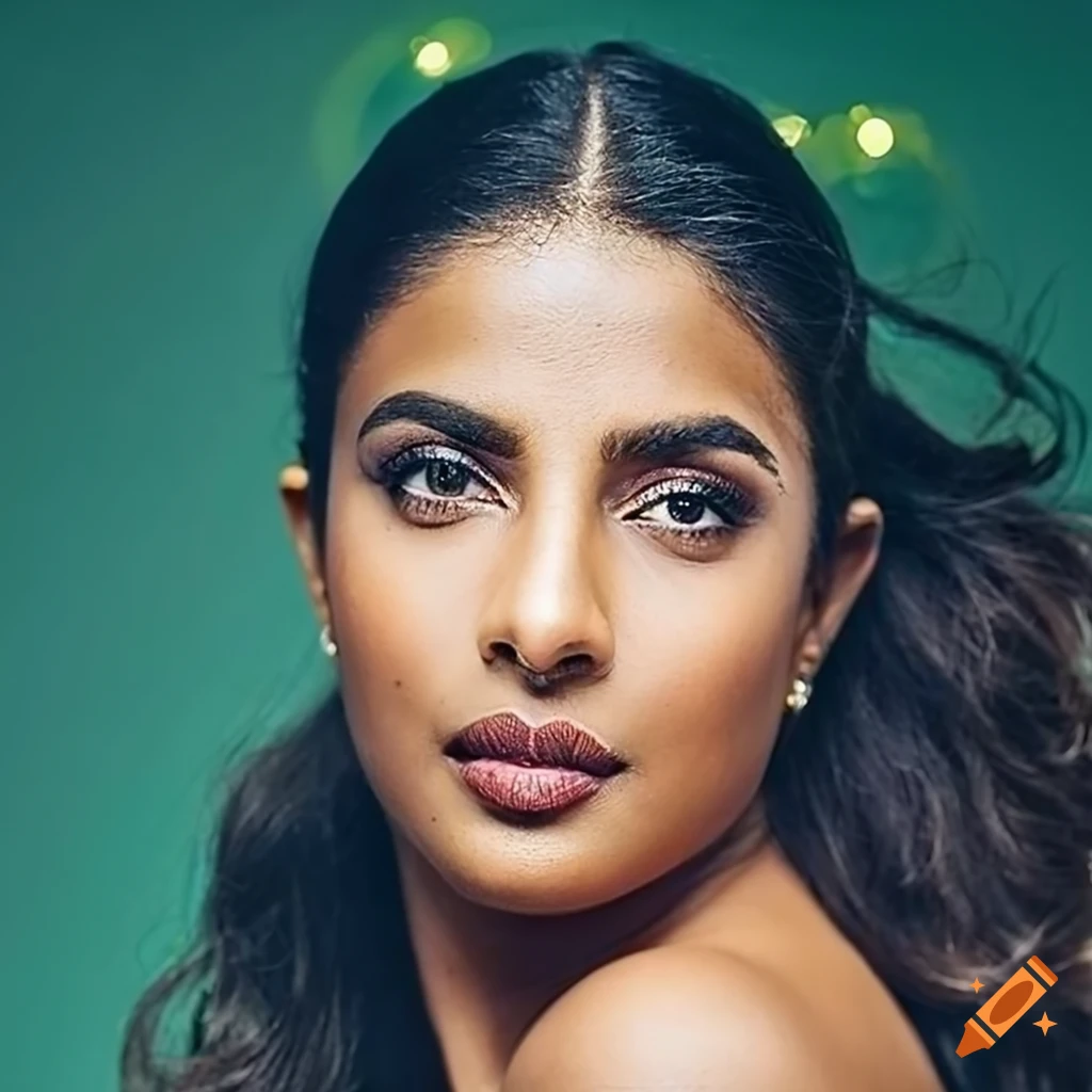 Closeup studio shot with detailed skin and hair texture on Craiyon