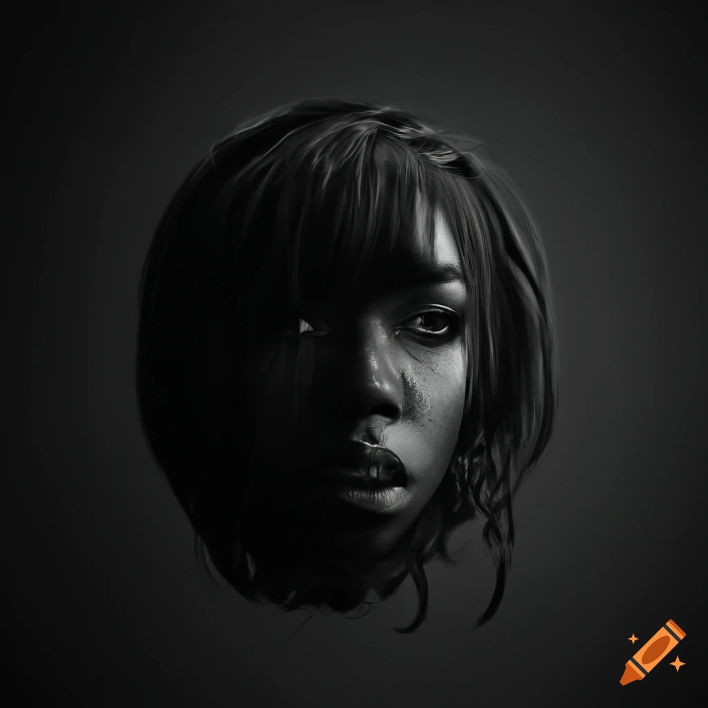 Solid black color on Craiyon