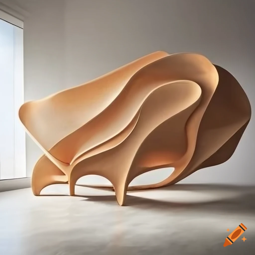 Wall art installation by zaha hadid and nacho carbonell with organic