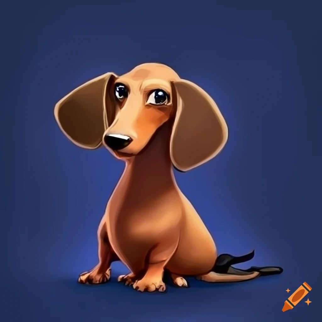 Dachshund depicted as a pokemon on Craiyon