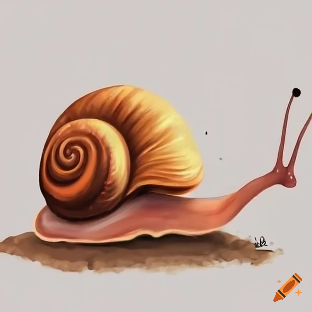 Extremely happy snail