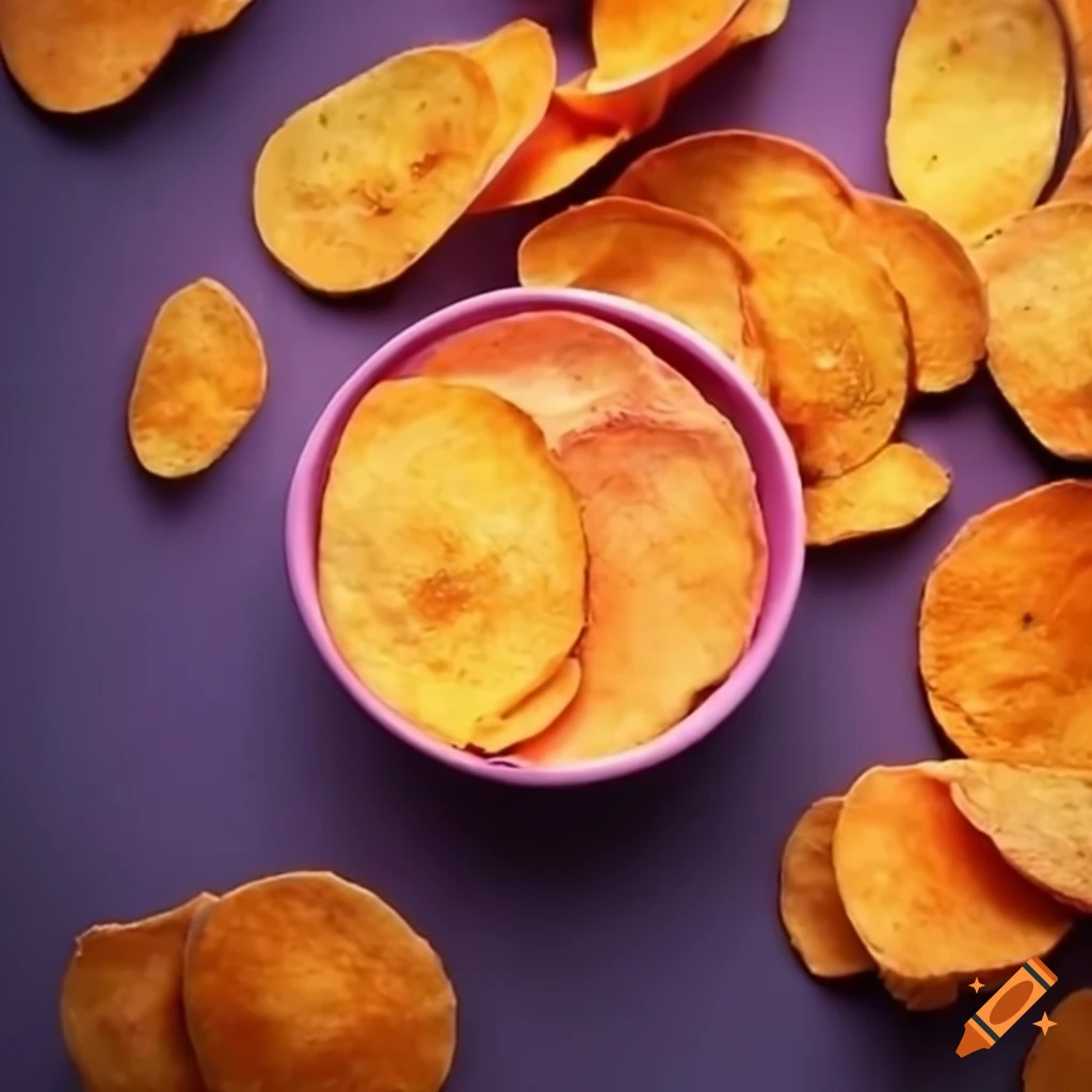 Sweet potato chips on Craiyon