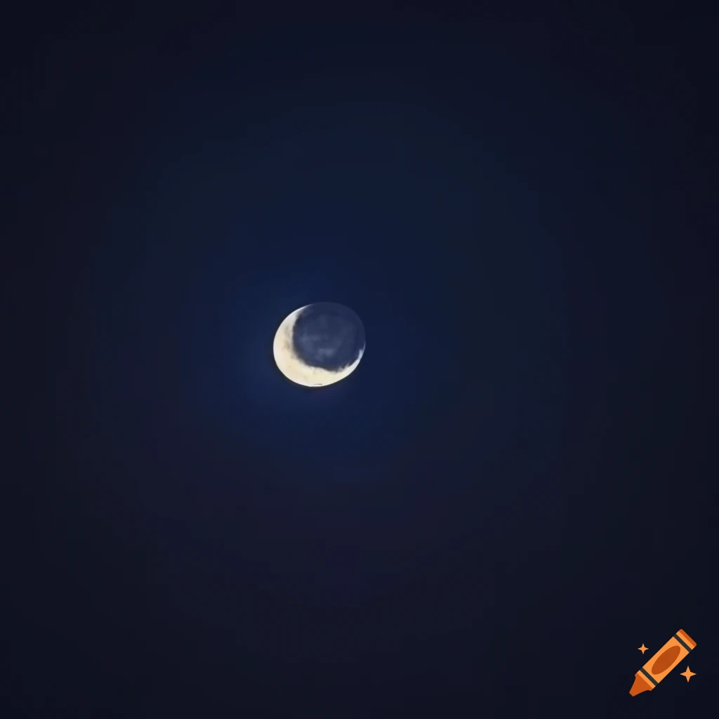Midnight moon on Craiyon