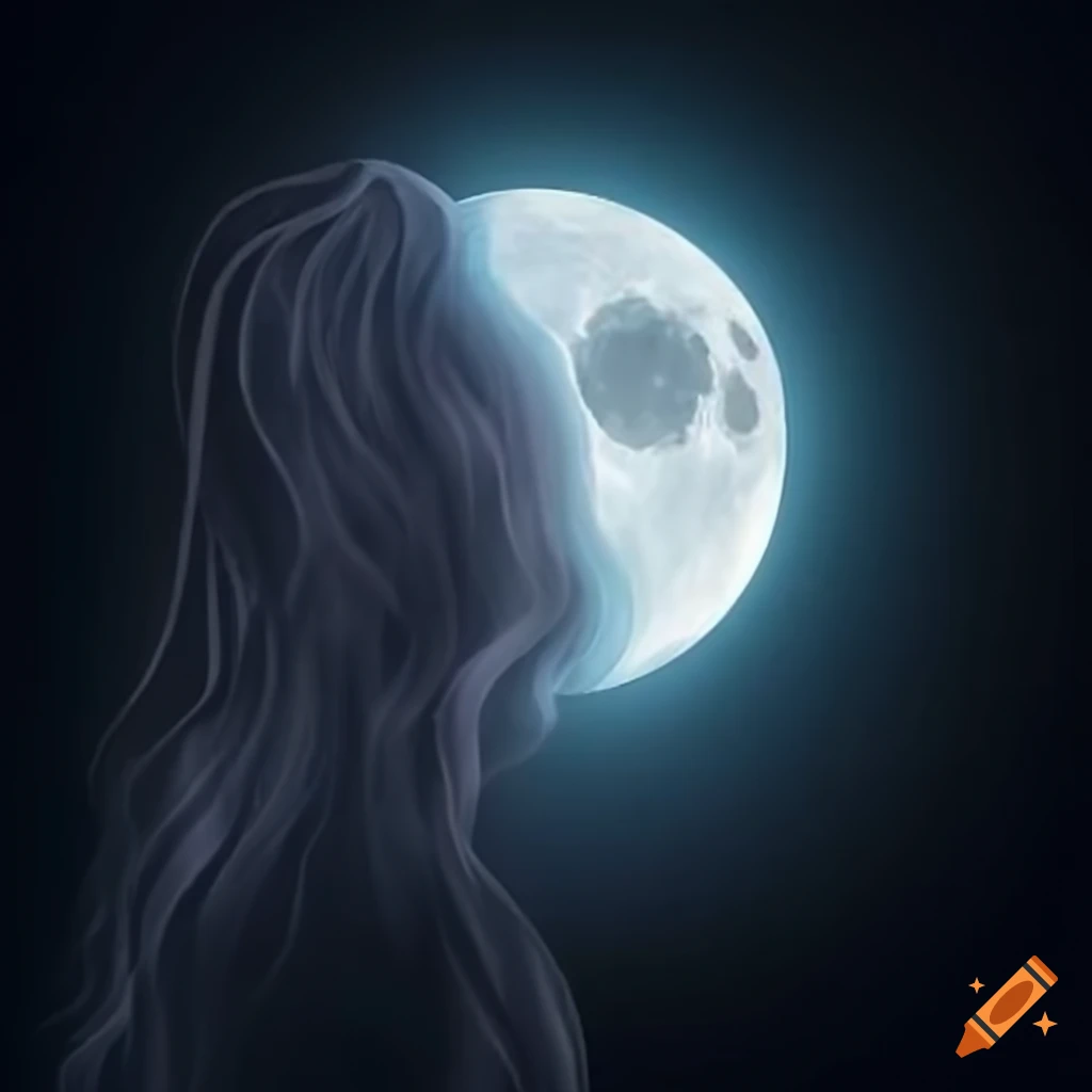 Labrador with enchanting moonlight patterns on its coat