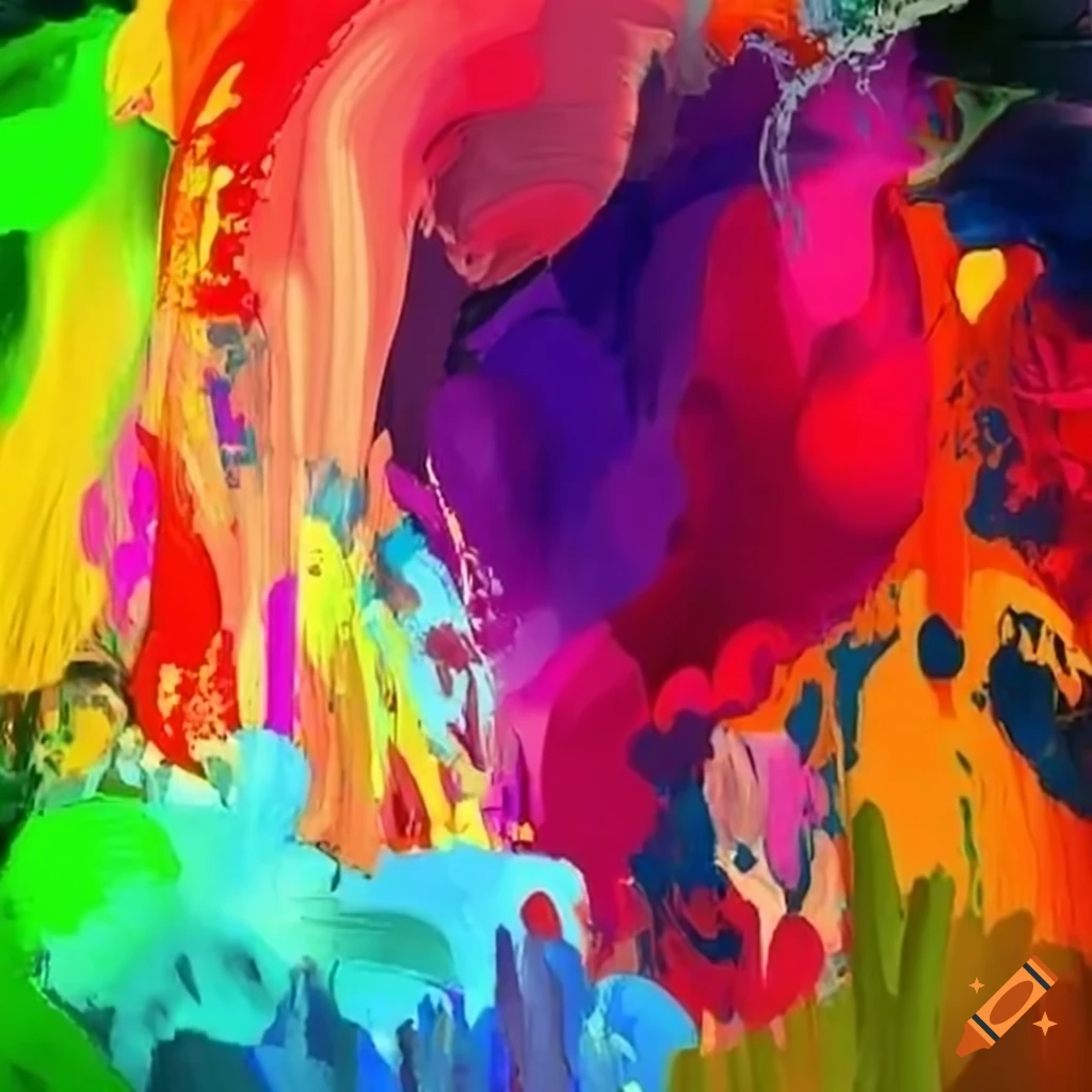 Abstract colors background on Craiyon