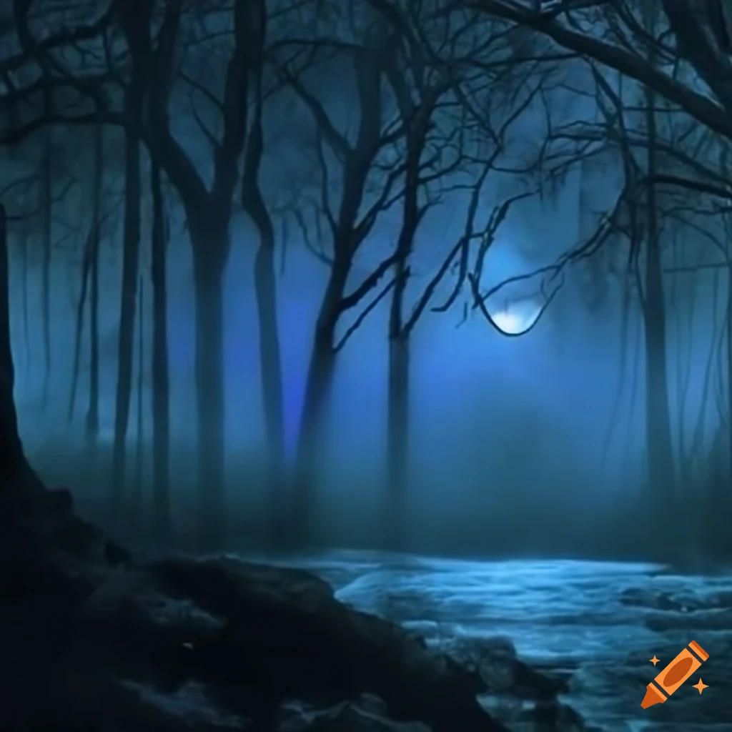 Labrador with enchanting moonlight patterns and ethereal light beams