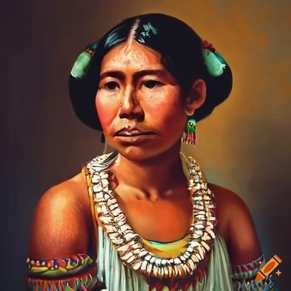 Indigenous art capturing culture from Leon, Nicaragua in the 1800's